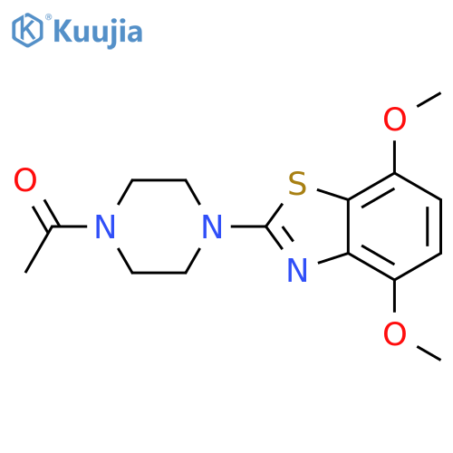 1-4-(4,7-dimethoxy-1,3-benzothiazol-2-yl)piperazin-1-ylethan-1-one structure