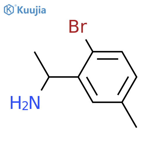 1-(2-bromo-5-methylphenyl)ethan-1-amine structure