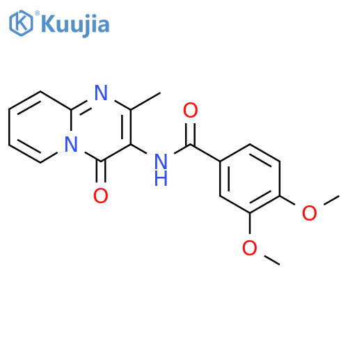3,4-dimethoxy-N-{2-methyl-4-oxo-4H-pyrido1,2-apyrimidin-3-yl}benzamide structure