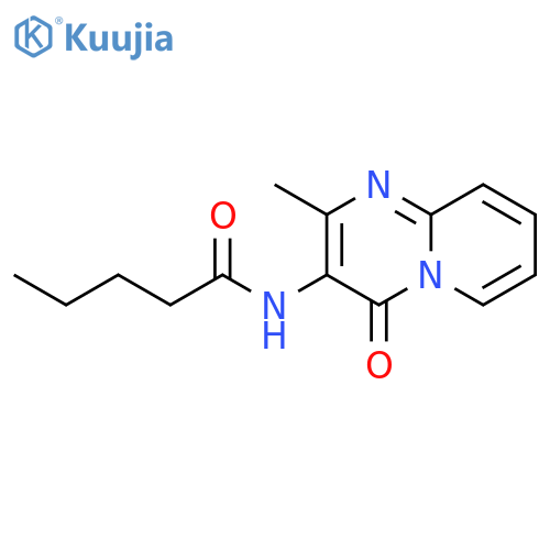 N-{2-methyl-4-oxo-4H-pyrido1,2-apyrimidin-3-yl}pentanamide structure