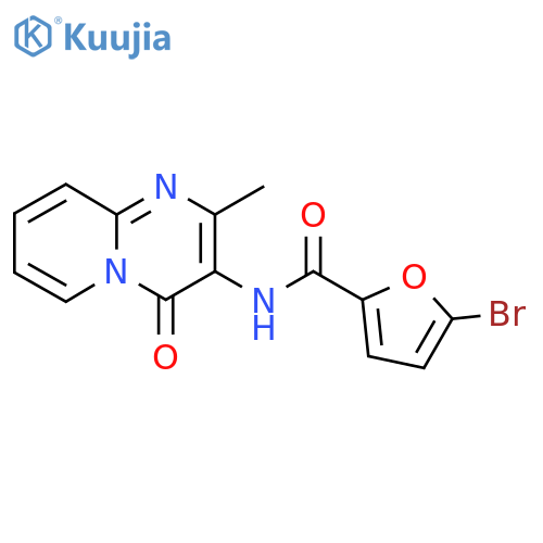 5-bromo-N-{2-methyl-4-oxo-4H-pyrido1,2-apyrimidin-3-yl}furan-2-carboxamide structure