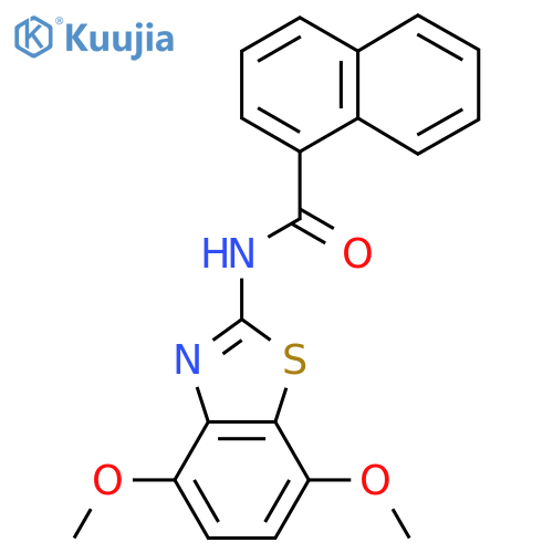 N-(4,7-dimethoxy-1,3-benzothiazol-2-yl)naphthalene-1-carboxamide structure