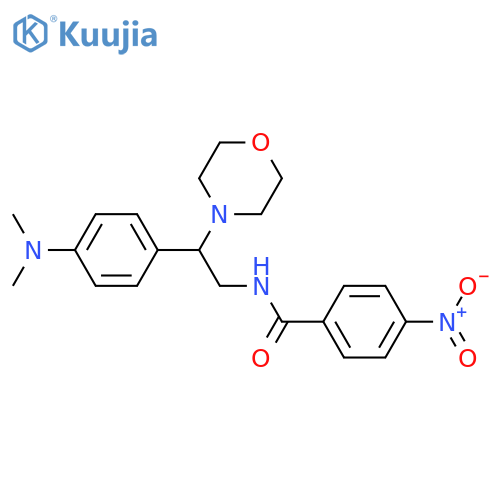 N-{2-4-(dimethylamino)phenyl-2-(morpholin-4-yl)ethyl}-4-nitrobenzamide structure