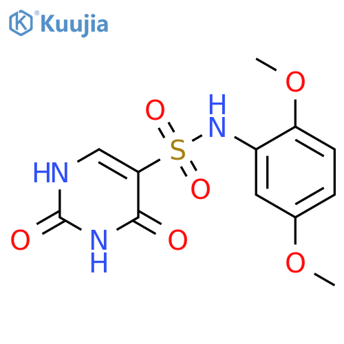N-(2,5-dimethoxyphenyl)-2,4-dioxo-1,2,3,4-tetrahydropyrimidine-5-sulfonamide structure