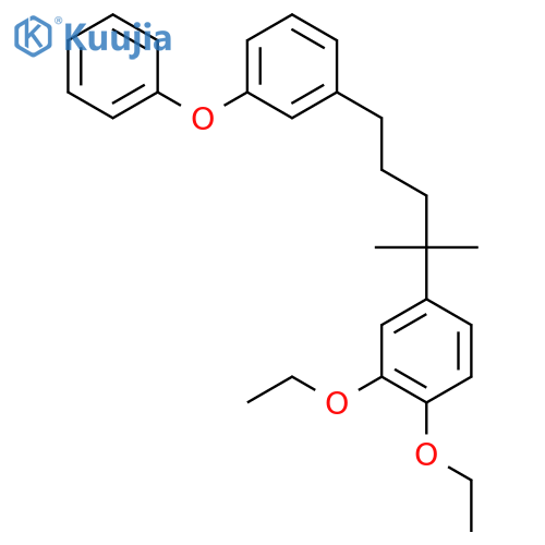 Benzene, 1-[4-(3,4-diethoxyphenyl)-4-methylpentyl]-3-phenoxy- structure