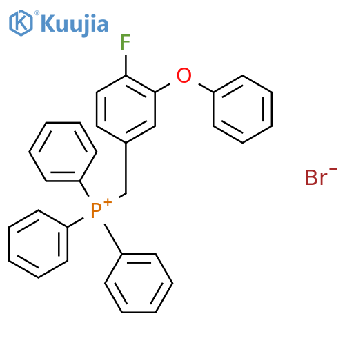 Phosphonium, [(4-fluoro-3-phenoxyphenyl)methyl]triphenyl-, bromide structure