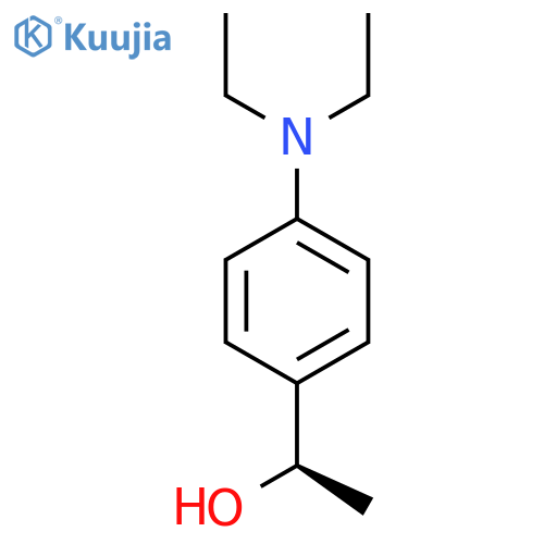 (1R)-1-4-(diethylamino)phenylethan-1-ol structure