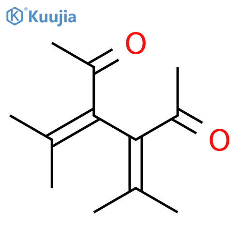 2,5-Hexanedione, 3,4-bis(1-methylethylidene)- structure