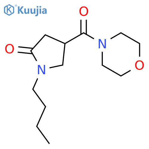 1-Butyl-4-(morpholine-4-carbonyl)-pyrrolidin-2-one structure