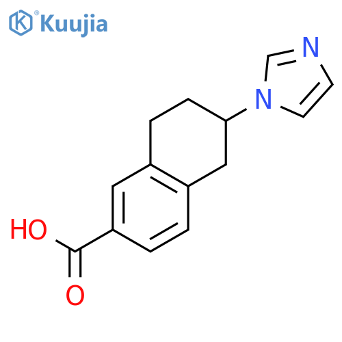 2-Naphthalenecarboxylic acid, 5,6,7,8-tetrahydro-6-(1H-imidazol-1-yl)- structure