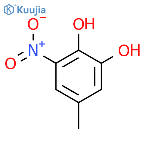 1,2-Benzenediol,5-methyl-3-nitro- structure