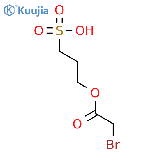 3-((Bromoacetyl)oxy)-1-propanesulfonic acid structure