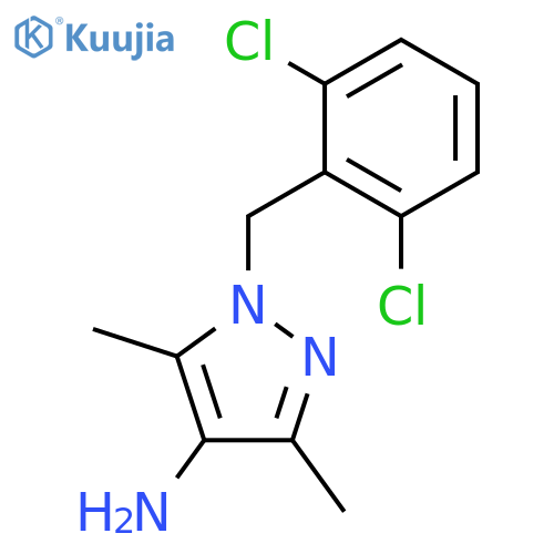 1-(2,6-Dichlorobenzyl)-3,5-dimethyl-1H-pyrazol-4-amine structure