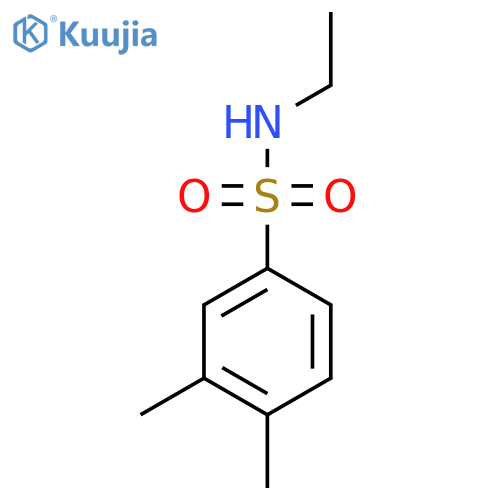 N-ethyl-3,4-dimethylbenzene-1-sulfonamide structure