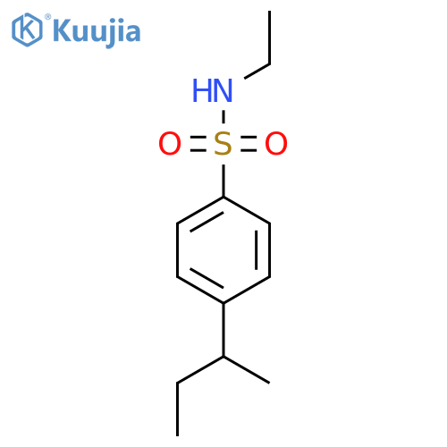 4-(butan-2-yl)-N-ethylbenzene-1-sulfonamide structure
