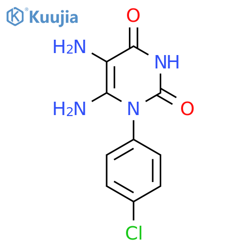5,6-diamino-1-(4-chlorophenyl)pyrimidine-2,4(1H,3H)-dione structure