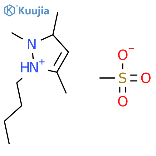 1H-Pyrazolium, 1-butyl-2,3,5-trimethyl-, methanesulfonate structure