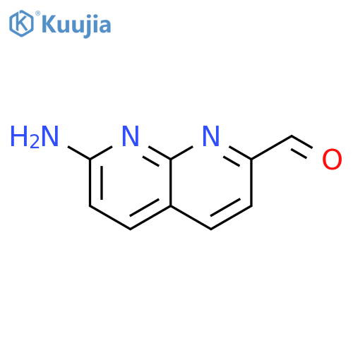 7-amino-1,8-Naphthyridine-2-carboxaldehyde structure