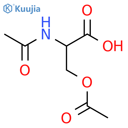 3-(Acetyloxy)-2-acetamidopropanoic acid structure