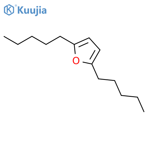 Furan, 2,5-dipentyl- structure