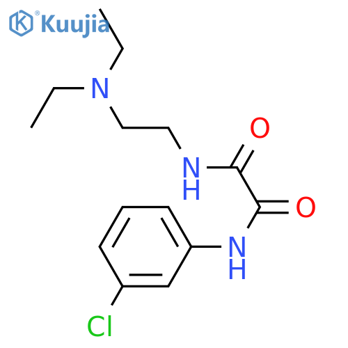 N'-(3-chlorophenyl)-N-2-(diethylamino)ethylethanediamide structure