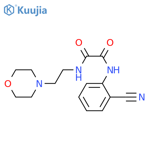 N-(2-cyanophenyl)-N'-2-(morpholin-4-yl)ethylethanediamide structure
