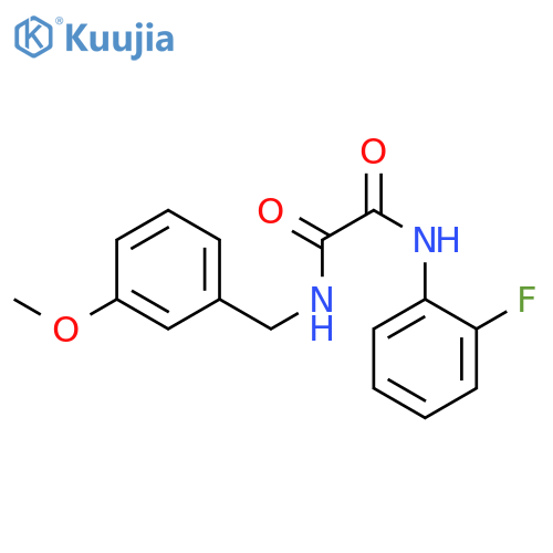 N-(2-fluorophenyl)-N'-(3-methoxyphenyl)methylethanediamide structure