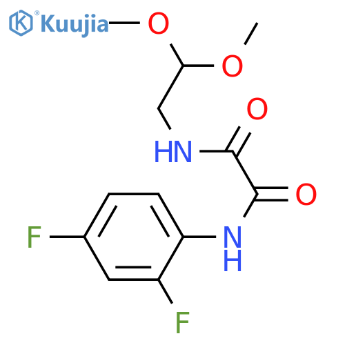 N'-(2,4-difluorophenyl)-N-(2,2-dimethoxyethyl)ethanediamide structure