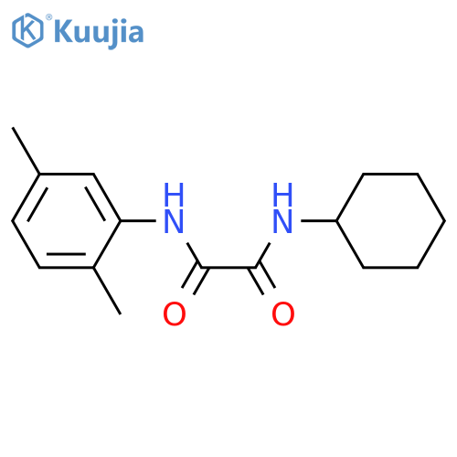N'-cyclohexyl-N-(2,5-dimethylphenyl)ethanediamide structure