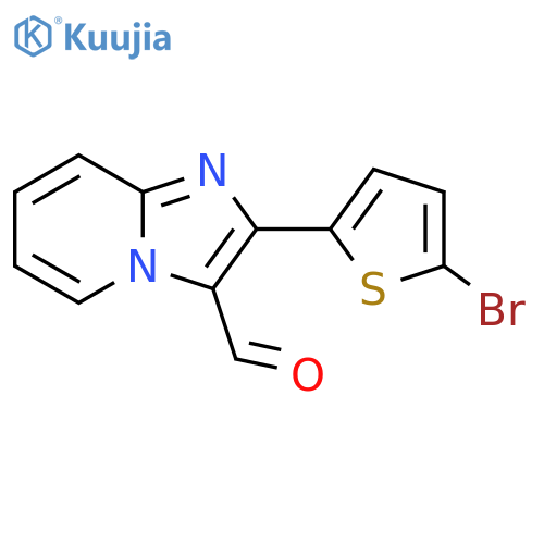 2-(5-Bromothiophen-2-yl)imidazo1,2-apyridine-3-carbaldehyde structure