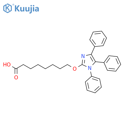 Octanoic acid,8-[(1,4,5-triphenyl-1H-imidazol-2-yl)oxy]- structure