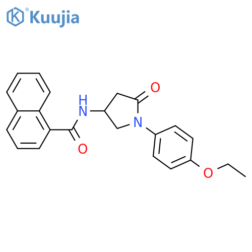 N-1-(4-ethoxyphenyl)-5-oxopyrrolidin-3-ylnaphthalene-1-carboxamide structure