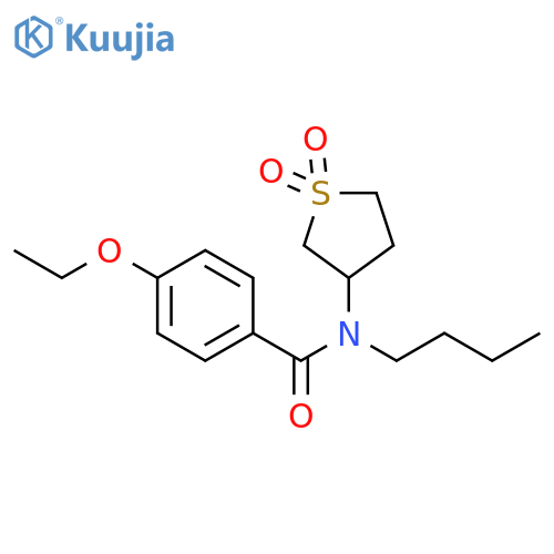N-butyl-N-(1,1-dioxo-1lambda6-thiolan-3-yl)-4-ethoxybenzamide structure