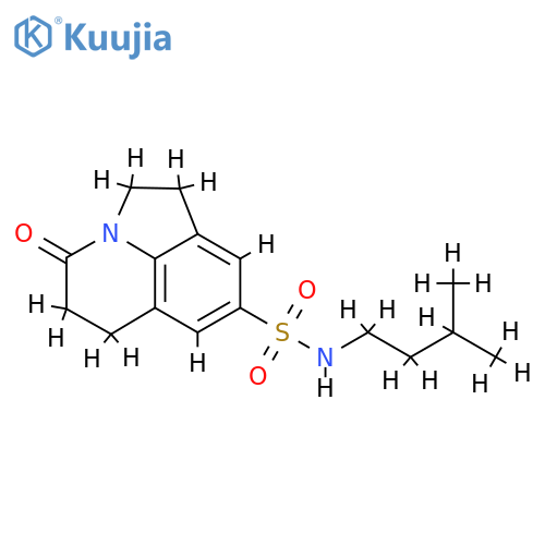 N-(3-methylbutyl)-11-oxo-1-azatricyclo6.3.1.0^{4,12}dodeca-4(12),5,7-triene-6-sulfonamide structure