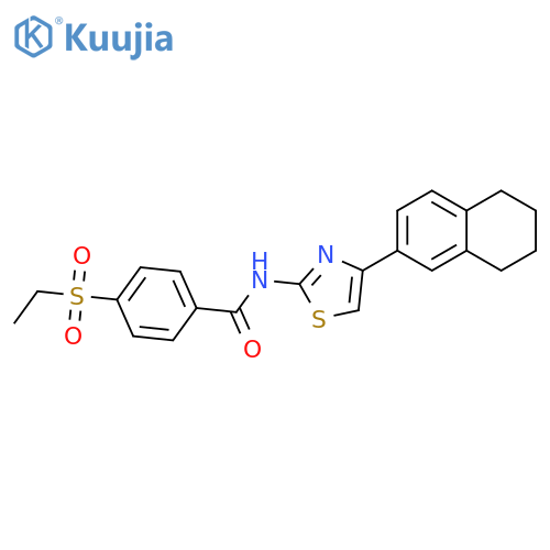 4-(ethanesulfonyl)-N-4-(5,6,7,8-tetrahydronaphthalen-2-yl)-1,3-thiazol-2-ylbenzamide structure