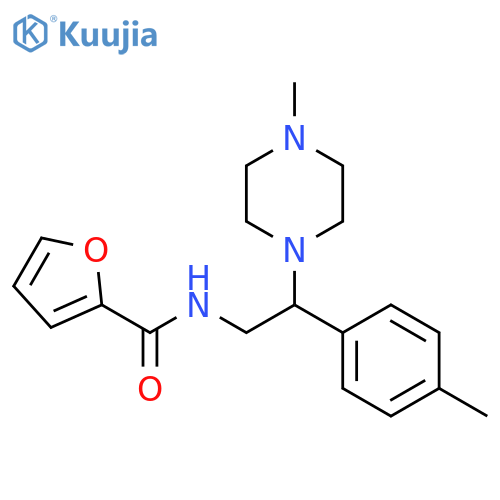 N-2-(4-methylphenyl)-2-(4-methylpiperazin-1-yl)ethylfuran-2-carboxamide structure