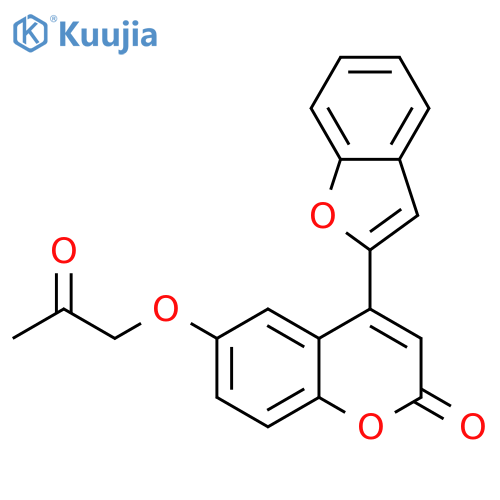 4-(1-benzofuran-2-yl)-6-(2-oxopropoxy)-2H-chromen-2-one structure