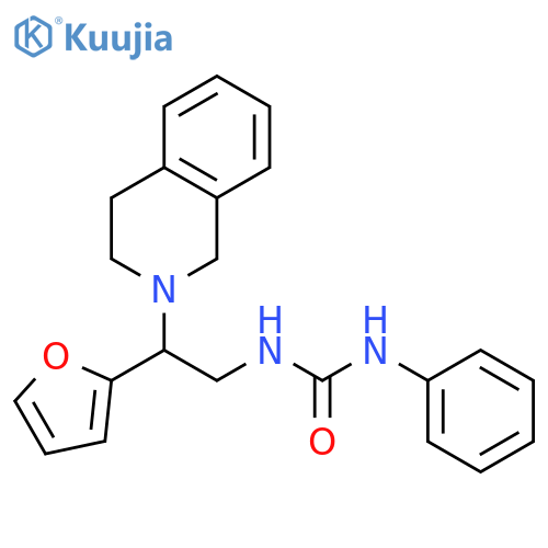 3-2-(furan-2-yl)-2-(1,2,3,4-tetrahydroisoquinolin-2-yl)ethyl-1-phenylurea structure
