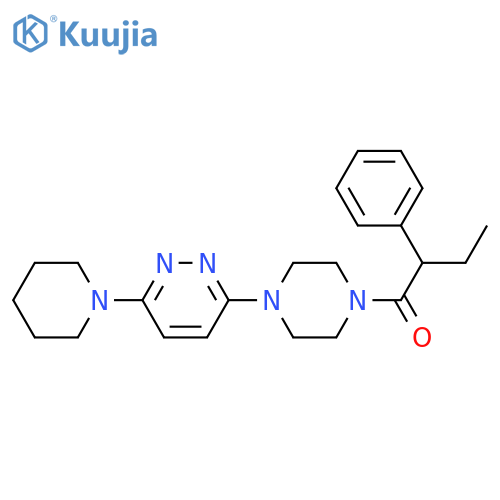 2-phenyl-1-{4-6-(piperidin-1-yl)pyridazin-3-ylpiperazin-1-yl}butan-1-one structure