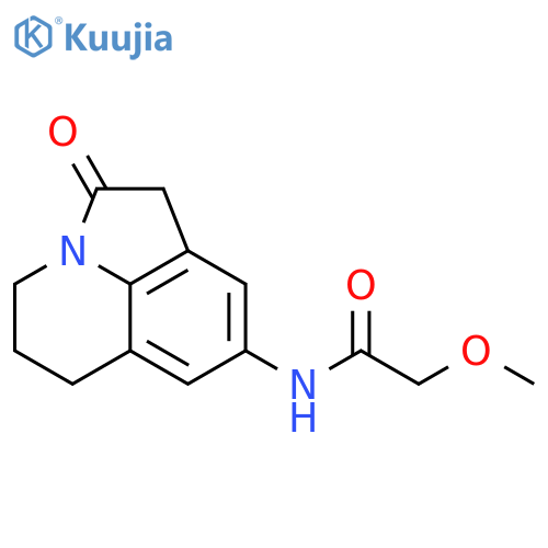 2-methoxy-N-{2-oxo-1-azatricyclo6.3.1.0^{4,12}dodeca-4,6,8(12)-trien-6-yl}acetamide structure