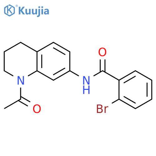 N-(1-acetyl-1,2,3,4-tetrahydroquinolin-7-yl)-2-bromobenzamide structure