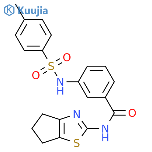 N-{4H,5H,6H-cyclopentad1,3thiazol-2-yl}-3-(4-methylbenzenesulfonamido)benzamide structure