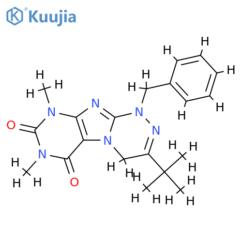 1-benzyl-3-tert-butyl-7,9-dimethyl-1H,4H,6H,7H,8H,9H-1,2,4triazino4,3-gpurine-6,8-dione structure