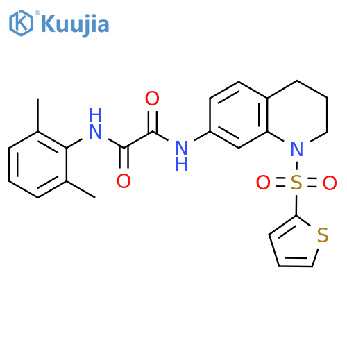 N'-(2,6-dimethylphenyl)-N-1-(thiophene-2-sulfonyl)-1,2,3,4-tetrahydroquinolin-7-ylethanediamide structure