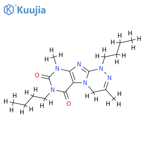 1,7-dibutyl-3,9-dimethyl-1H,4H,6H,7H,8H,9H-1,2,4triazino4,3-gpurine-6,8-dione structure