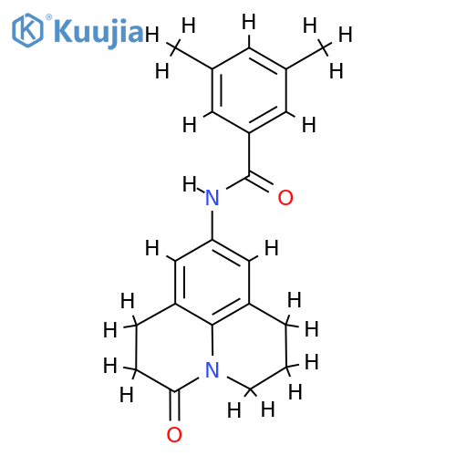 3,5-dimethyl-N-{2-oxo-1-azatricyclo7.3.1.0^{5,13}trideca-5,7,9(13)-trien-7-yl}benzamide structure