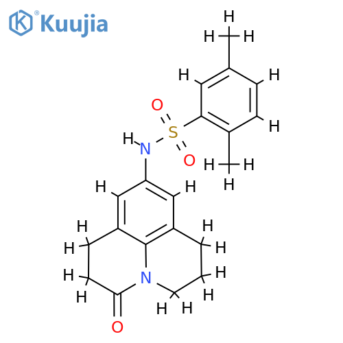 2,5-dimethyl-N-{2-oxo-1-azatricyclo7.3.1.0^{5,13}trideca-5,7,9(13)-trien-7-yl}benzene-1-sulfonamide structure