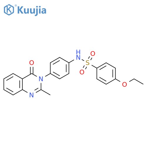 4-ethoxy-N-4-(2-methyl-4-oxo-3,4-dihydroquinazolin-3-yl)phenylbenzene-1-sulfonamide structure