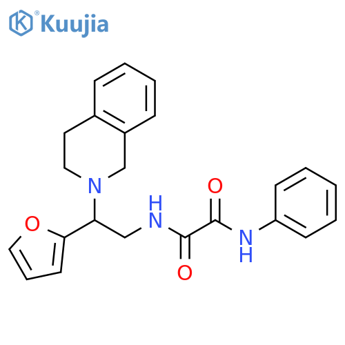 N-2-(furan-2-yl)-2-(1,2,3,4-tetrahydroisoquinolin-2-yl)ethyl-N'-phenylethanediamide structure