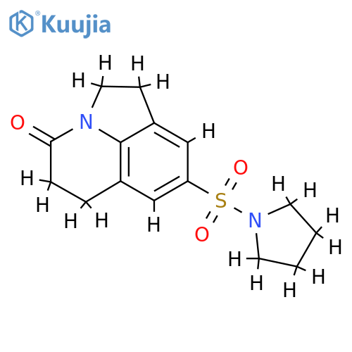 6-(pyrrolidine-1-sulfonyl)-1-azatricyclo6.3.1.0^{4,12}dodeca-4(12),5,7-trien-11-one structure